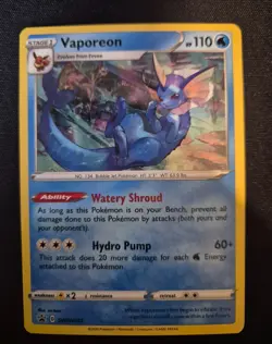 Pokemon Vaporeon SWSH072 Cosmos Holo Black Star Promo NM/M (1) - Image 1
