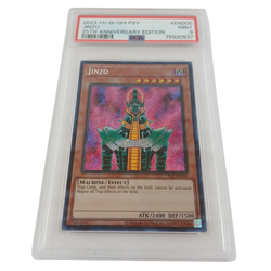 Jinzo 2023 Yu-Gi-Oh! 25th Anniversary PSA 9 – Secret Rare – PSV EN000 Mint - Image 1