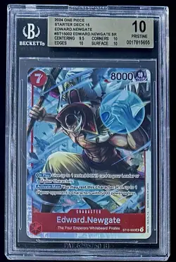 BGS 10 One Piece ST15-002 SR Edward.Newgate - English - ST15 Red Edward - Graded - Image 1