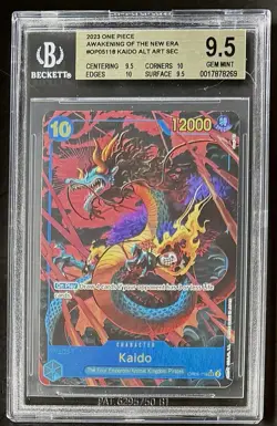 BGS 9.5 One Piece OP05-118 SEC* Kaido - English -Awakening of the New Era-Graded - Image 1