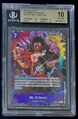BGS 10 One Piece OP04-072 R* Mr.5(Gem) Parallel - English - Kingdoms of Intrigue - Image 1