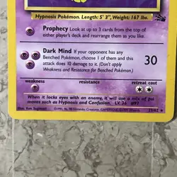 2 FOR 1 - Pokemon Cards - Hypno Fossil 23/62 Non Holo Rare - Drowzee 54/82 Mint - Image 4