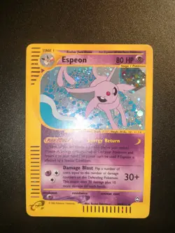 Pokemon Card Espeon Holo H9/H32 Aquapolis English E-Series Exc - Image 1