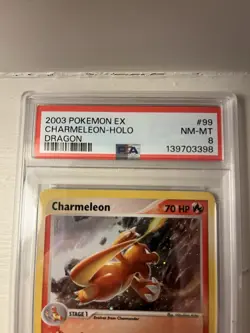 2003 Pokemon EX Charmeleon-Holo Dragon Secret Rare PSA 8 NM-MT 99/97 - Image 2