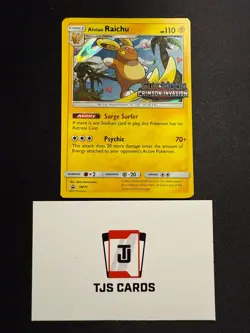 Alolan Raichu - Staff - Crimson Invasion Black Star Promo SM72 - LP - Pokemon - Image 1