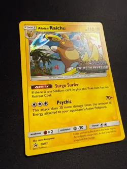 Alolan Raichu - Staff - Crimson Invasion Black Star Promo SM72 - LP - Pokemon - Image 4
