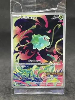 Pokemon TCG Mega Evolution Bulbasaur 133/132 Stamped Promo Sealed - Image 1
