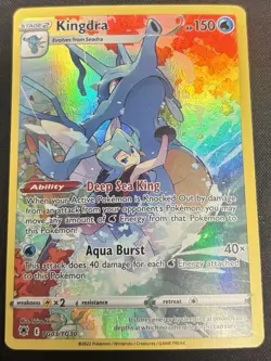 Pokemon Kingdra TG03/TG30 Astral Radiance Trainer Gallery Holo Rare Full Art MP - Image 1