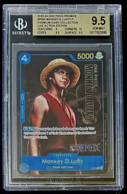 BGS 9.5 One Piece P-055 P Monkey.D.Luffy - English - Live Action Edition - Image 1