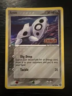 Aron Power Keepers Reverse Holo Stamped Common Card 42/108 Common MP Pokemon - Image 1