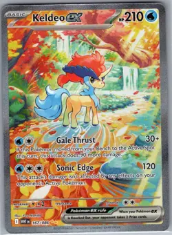 Keldeo ex 167/086 SIR SV: White Flare - Pokemon Card - NM - Image 1