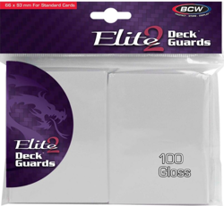 BCW Deck Guard "Elite 2" 100ct Standard Card Sleeves (White) - Image 1