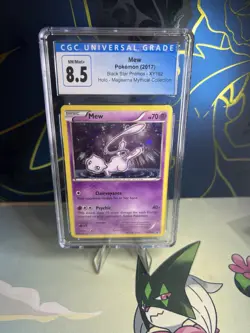 CGC 8.5 Mew 2017 Black Star Promos XY192 Holo Pokemon Card - Image 1