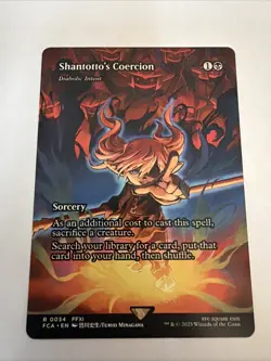 MTG: Shantotto's Coercion - Final Fantasy - Borderless - FCA Magic - R 0034 - Image 1