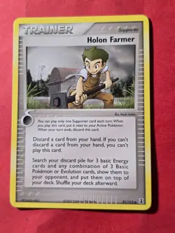 2005 Pokemon EX Delta Species #91 Holon Farmer, UC, NF/H, cd1 - Image 1