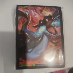 Pokemon Phantasmal Flames Charizard MEGA X UPC Rubber Playmat includes sleeves - Image 2