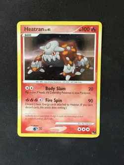 Pokemon Heatran 1/17 Pop Series 8 Cosmos Holo Rare 2008 LP - Image 1
