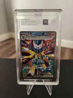 TAG 10 GEM MINT Pokemon Prismatic Evolutions Dragapult ex SIR 165 PSA 10 - Image 1