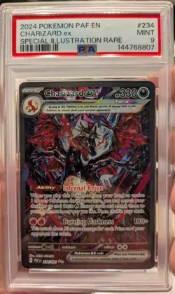 Pokemon TCG Charizard EX Paldean Fates Sir 234/091 PSA 9 - Image 1