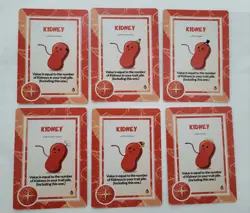 Doomlings Kidney Traits Cards Red Lot of 6 Assorted Hats Set - Image 1