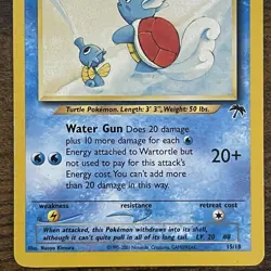 Wartortle 15/18 2001 Southern Islands Pokemon Card Vintage WotC Promo - Image 4