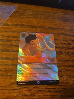 Disney Lorcana TCG the First Chapter Maui Hero to All Enchanted Card 212/204 - Image 1