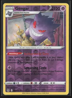 Gengar Rare Deck Exclusives 066/196 LP Pokemon Card Reverse Holo - Image 1