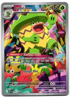 Ludicolo 095/094 - Phantasmal Flames Illustration Rare Pokemon TCG - NM Card - Image 1