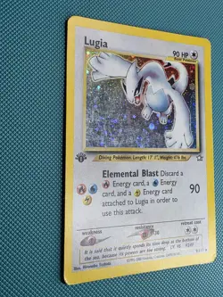 Pokemon Neo Genesis 1st Edition Holo Rare Lugia 9/111 Card TCG WOTC 2000 - Image 4