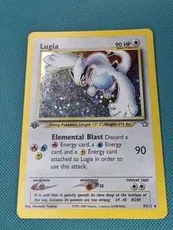 Pokemon Neo Genesis 1st Edition Holo Rare Lugia 9/111 Card TCG WOTC 2000 - Image 5