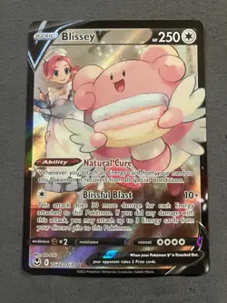 Pokemon TCG Blissey v Full Art Holo Card TG22/TG30 NM - Image 1