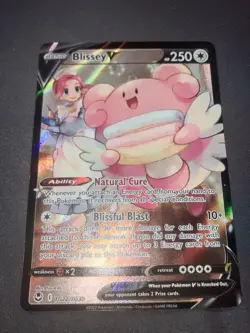 Pokemon TCG Blissey v Full Art Holo Card TG22/TG30 NM - Image 2
