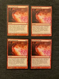 Spawning Breath *PLAYSET* Magic MtG x4 Rise of the Eldrazi NM - Image 1