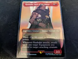 MTG Magic the Gathering FOIL Raubahn, Bull of Ala Mhigo Borderless FIN! - Image 1
