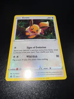 Pokemon TCG Cards Eevee SWSH118 Black Star Promo Holo NM * Full Holo Bleed * - Image 5