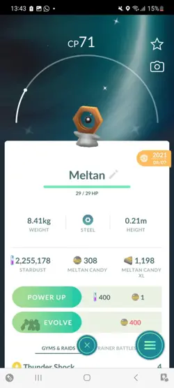 Pokemon Go Shiny Meltan - Image 1