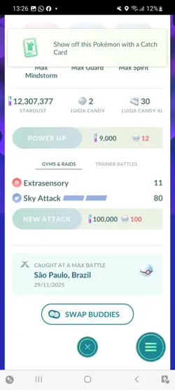 Pokemon Go Shiny Dynomax Lugia ( High cp ) - Image 2
