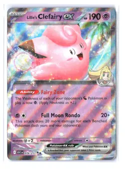 Pokemon Ascended Heroes- Clefairy ex- Double Rare - 076/217 NM - Image 1