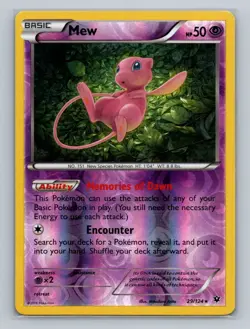 Pokemon XY - Fates Collide #29/124 Mew Reverse Holo - Image 1