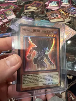 3x Masked HERO Dusk Crow 1st Edition Super Rare MZMU-EN014 Yu-Gi-Oh! - Image 3