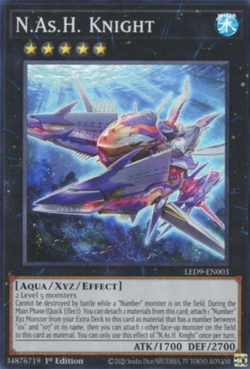 1X NM N.As.H. Knight - LED9-EN003 - Super Rare 1st Edition - yugioh tcg - Image 1