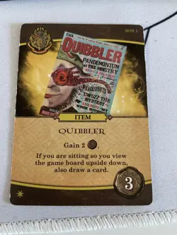 Harry Potter Hogwarts Battle Board Game The Quibbler Item USAopoly Promo Card - Image 1