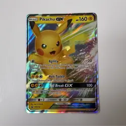 Pokemon Pikachu GX SM232 Promo Holo Basic Electric Card 160 HP English - Image 1