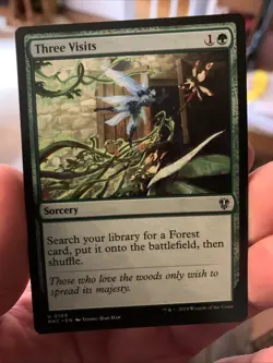 1x MTG Three Visits - Commander: Murders at Karlov Manor (MKC) #189 - Magic - Image 1