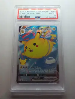 Flying Pikachu VMAX 007/025 Pokemon TCG Celebrations 25th Anniversary PSA Gem 10 - Image 1