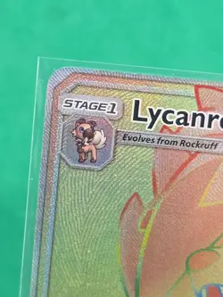 Pokemon Lycanroc GX Holo Secret Rare Sm-Guardians Rising 156/145 EX NM!!!! - Image 2