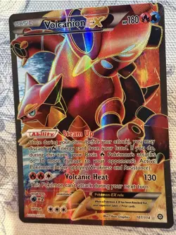 Pokemon TCG Volcanion EX (Full Art) 107/114 XY - Steam Siege Holo - Image 1