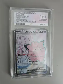 ACE 10 Lillie’s Clefairy ex 🧁 SVP 195 Black Star Promo GEM Pokemon Christmas - Image 1