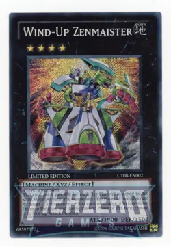 Yugioh Wind-Up Zenmaister CT08-EN002 Secret Rare Limited Edition LP - Image 1