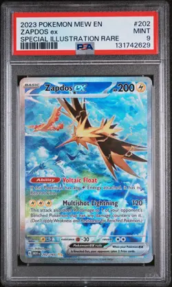 ZAPDOS EX 202/165 PSA 9 POKEMON 151 SIR POKEMON CARD HOLO ENGLISH - Image 1